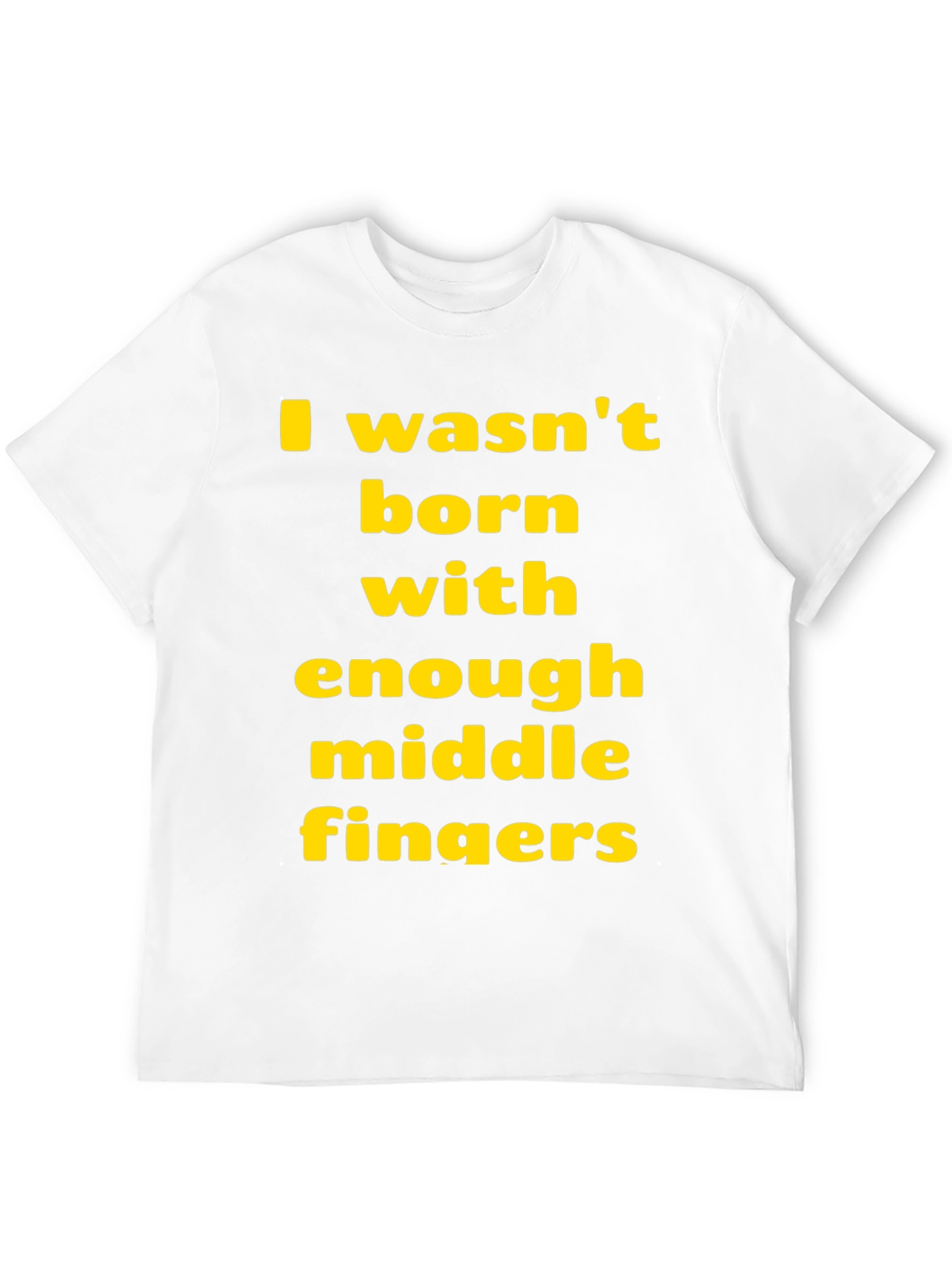 Funny Sarcastic T-Shirt: Middle Finger Graphic Tee