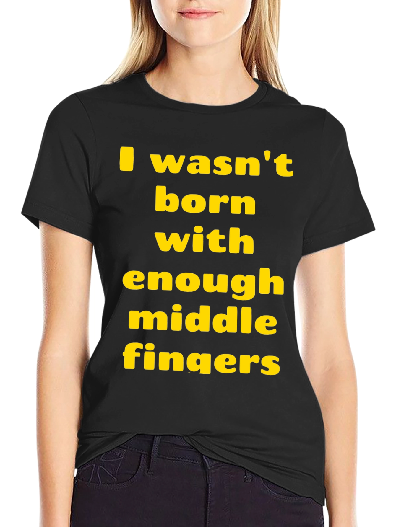 Funny Sarcastic T-Shirt: Middle Finger Graphic Tee