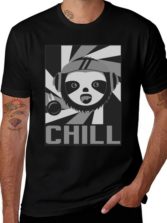 Chill Sloth Graphic T-Shirt - Relaxed Fit