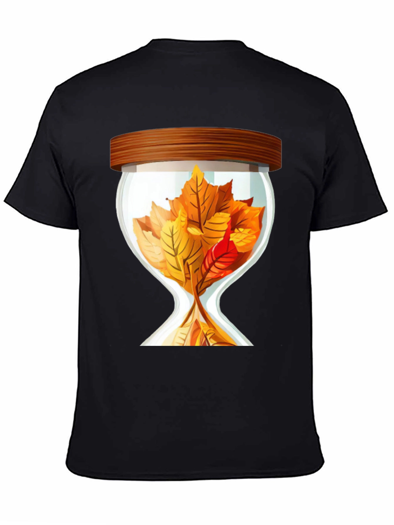 Autumn Leaf Hourglass Graphic Tee