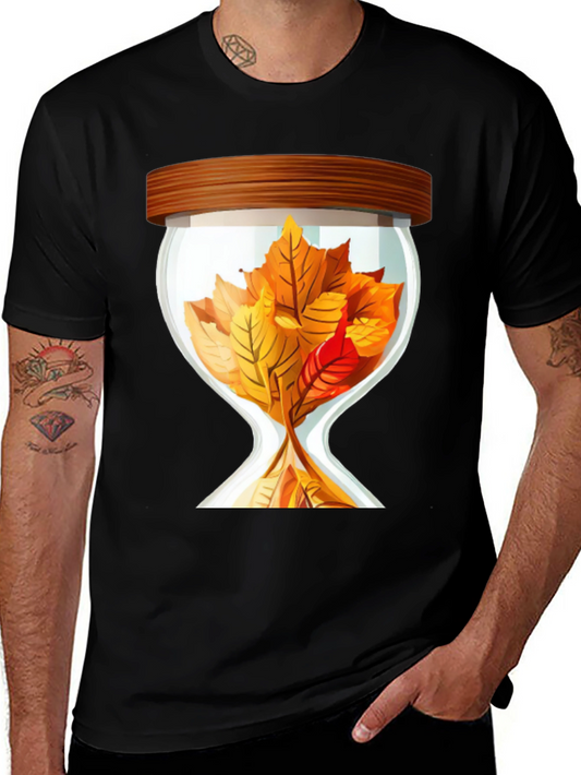Autumn Leaf Hourglass Graphic Tee