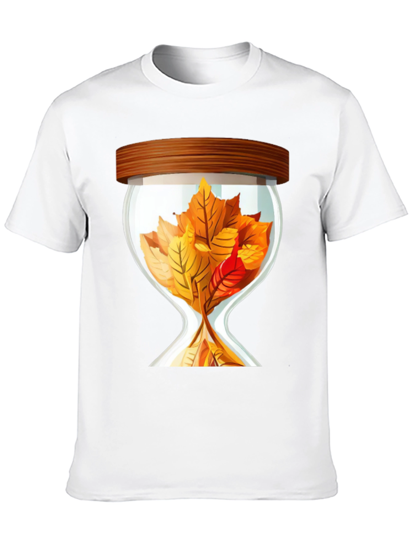 Autumn Leaf Hourglass Graphic Tee