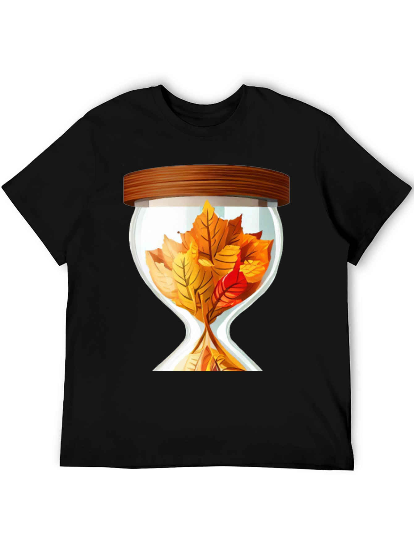 Autumn Leaf Hourglass Graphic Tee