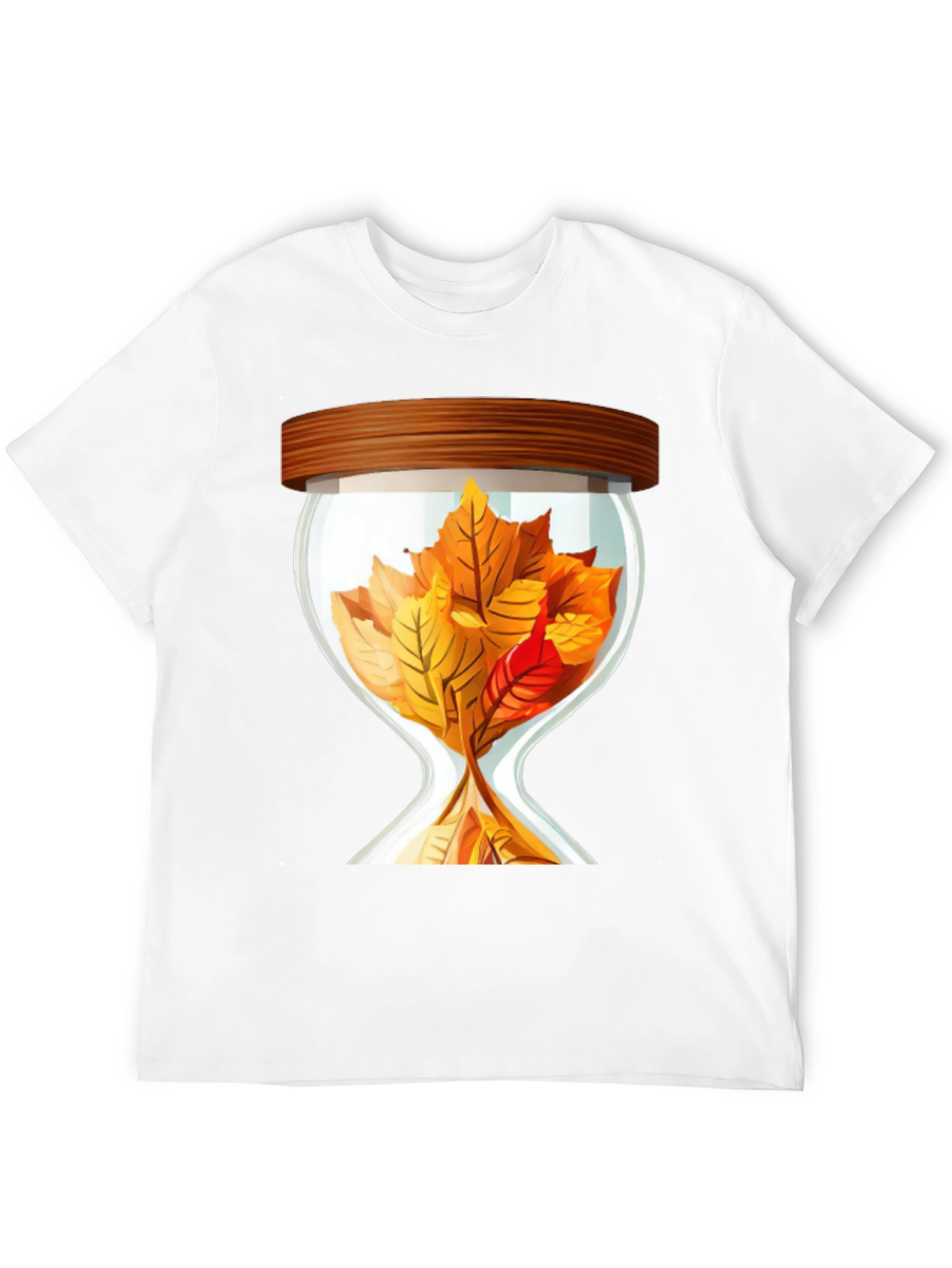 Autumn Leaf Hourglass Graphic Tee