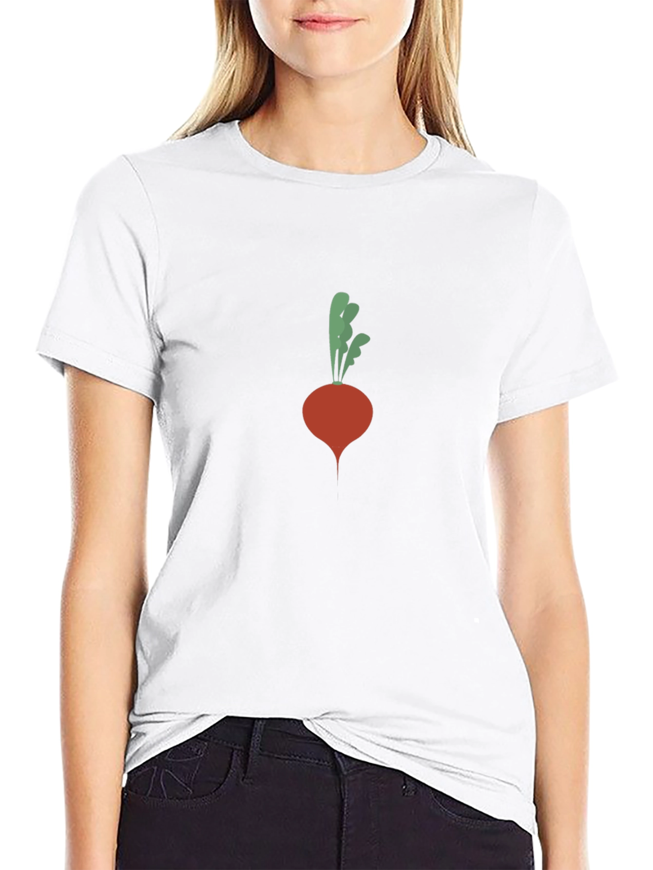 Radish Graphic Tee - Black Cotton Blend