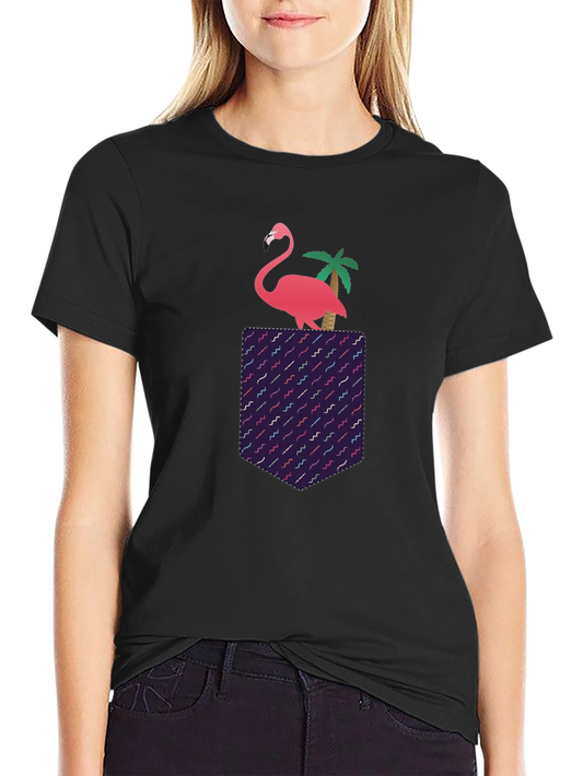 Flamingo Pocket T-Shirt