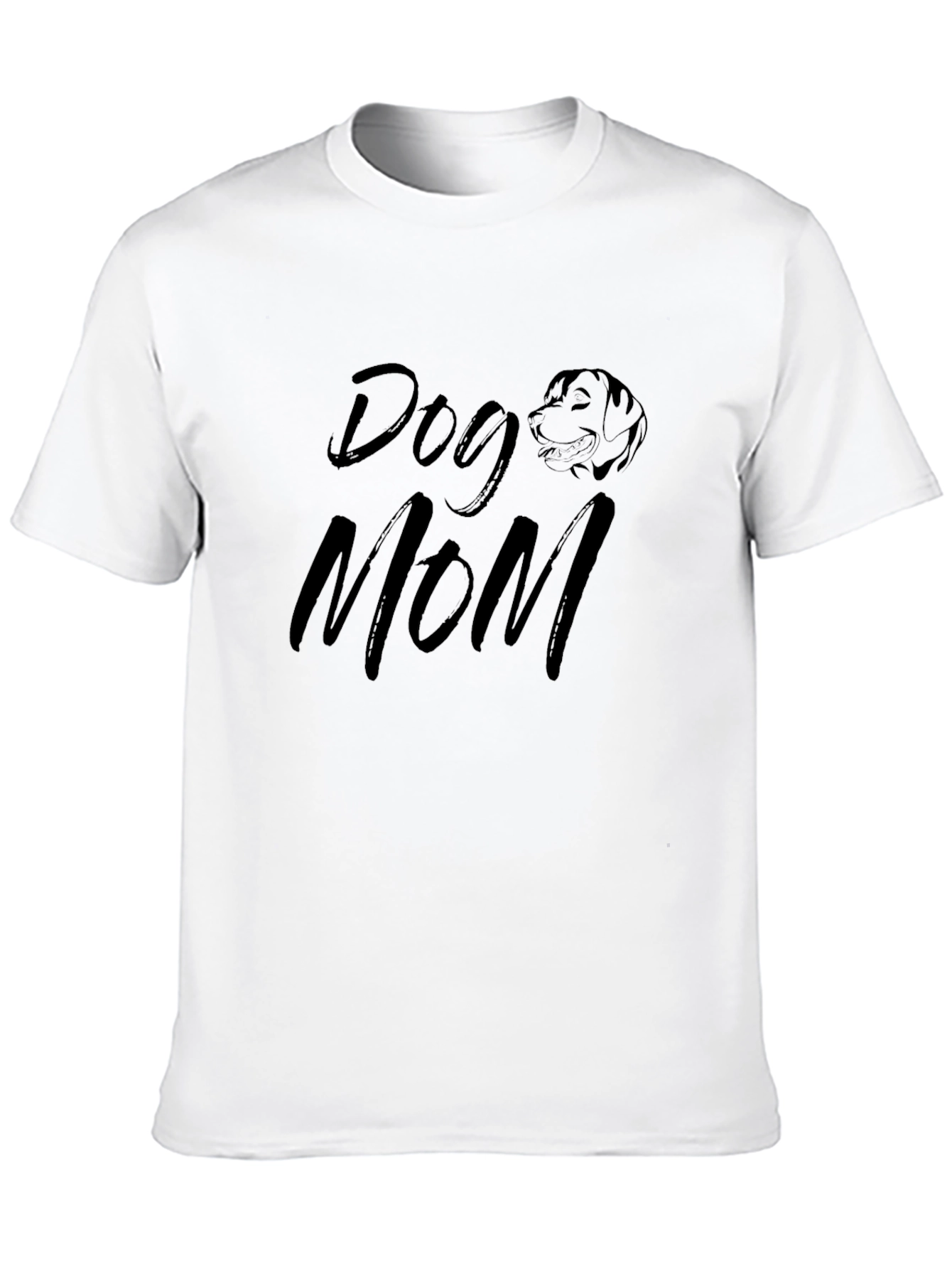 Dog Mom T-Shirt - Black Graphic Tee