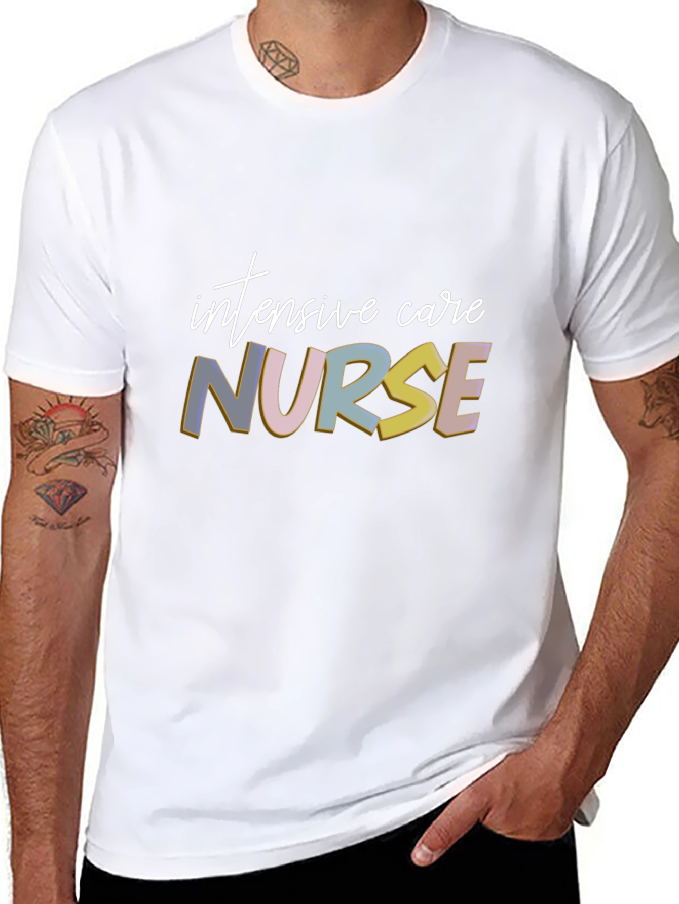 Intensive Care Nurse Graphic T-Shirt