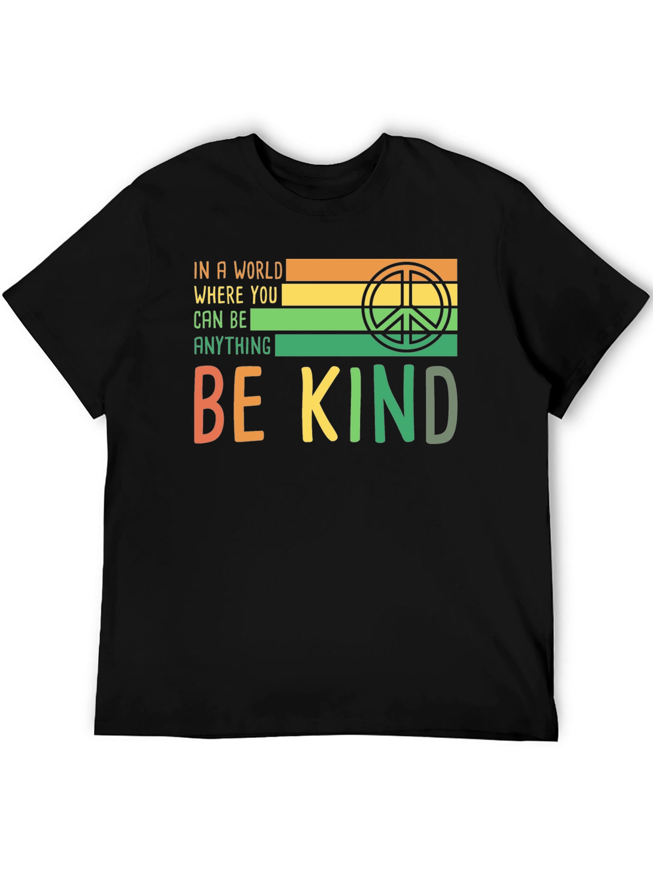 Be Kind T-Shirt: Retro Peace Design