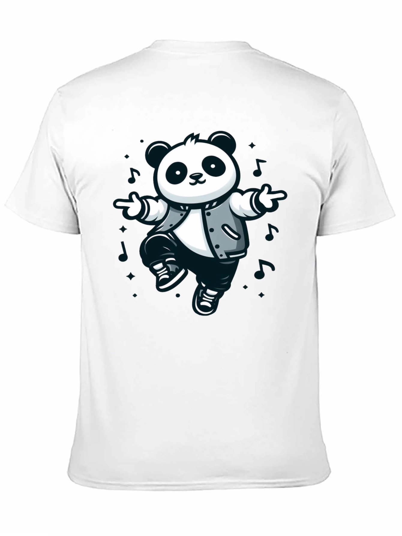 Cool Panda Graphic T-Shirt - Black