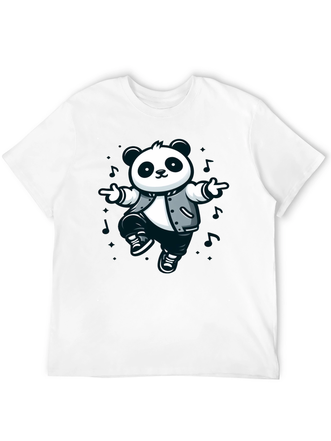 Cool Panda Graphic T-Shirt - Black