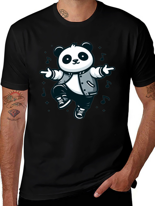 Cool Panda Graphic T-Shirt - Black