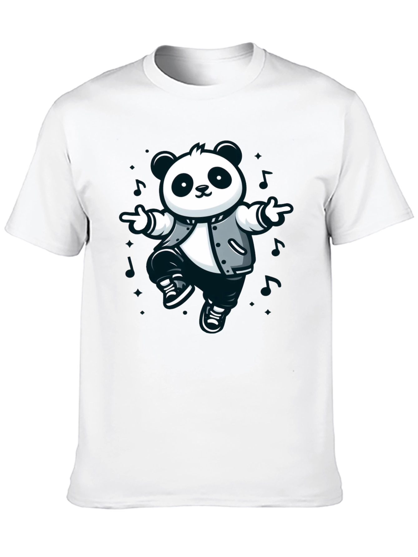 Cool Panda Graphic T-Shirt - Black