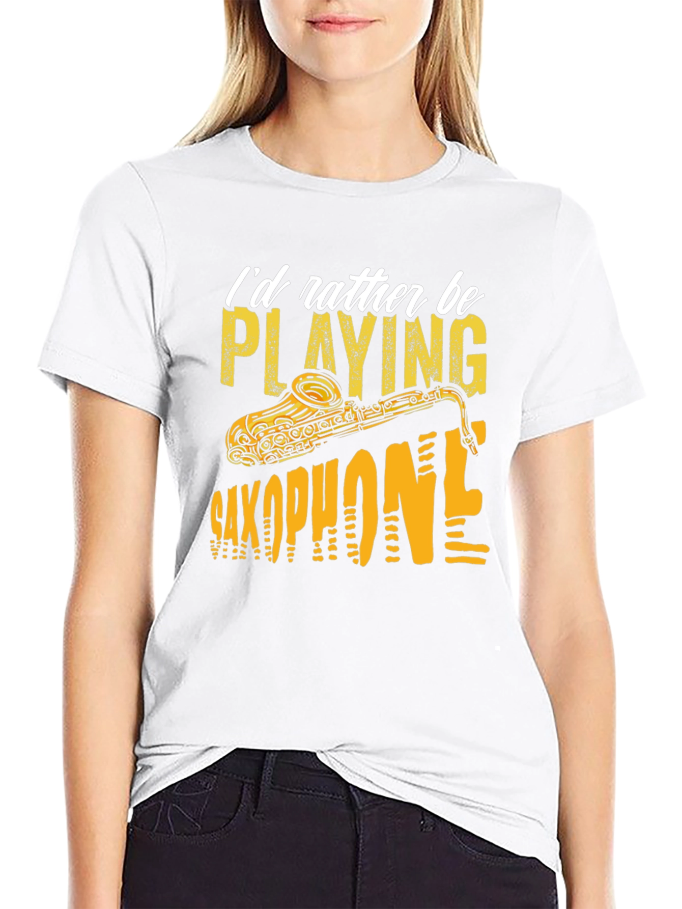 Saxophone Player T-Shirt: Id Rather Be Playing