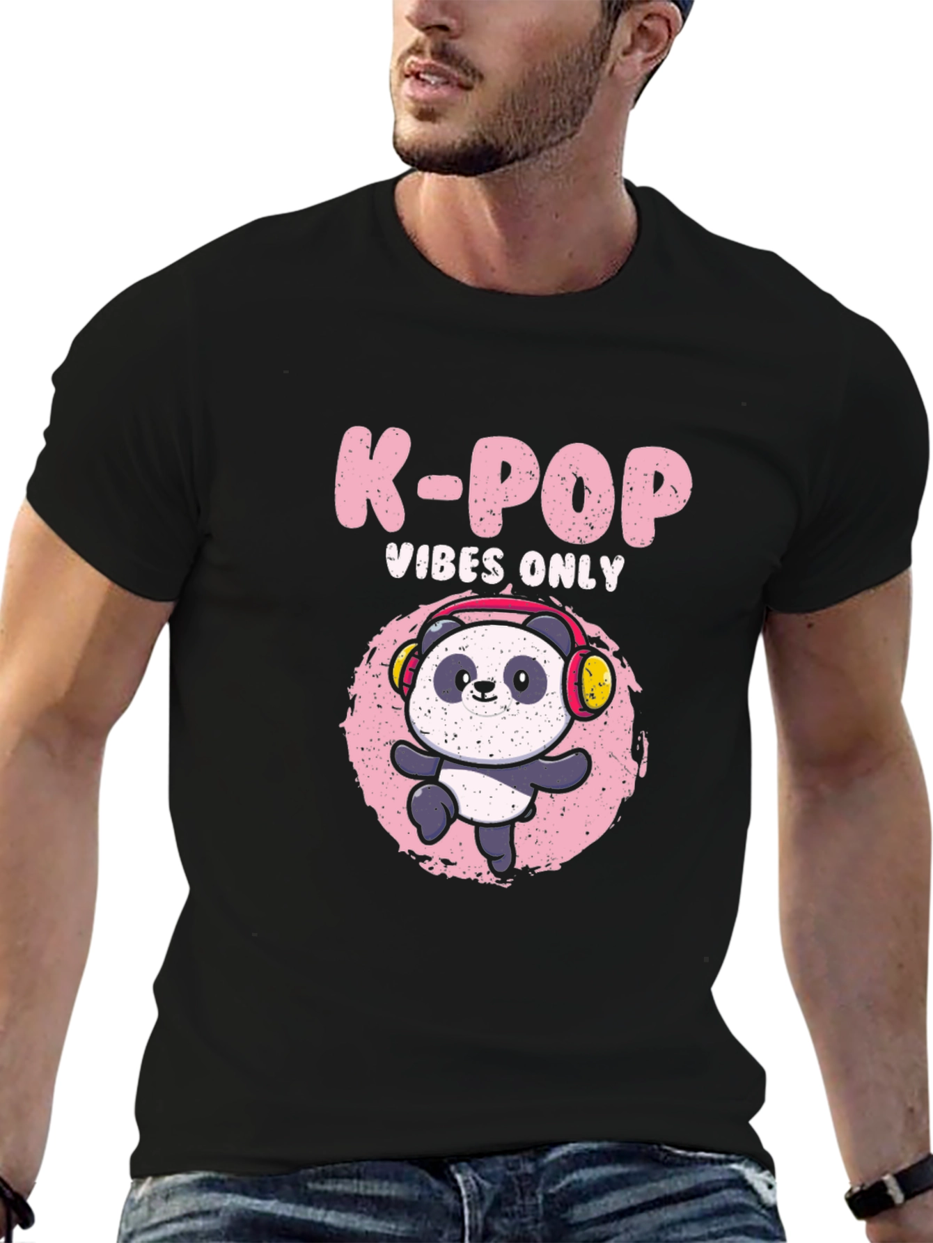 K-Pop Vibes Only Panda T-Shirt