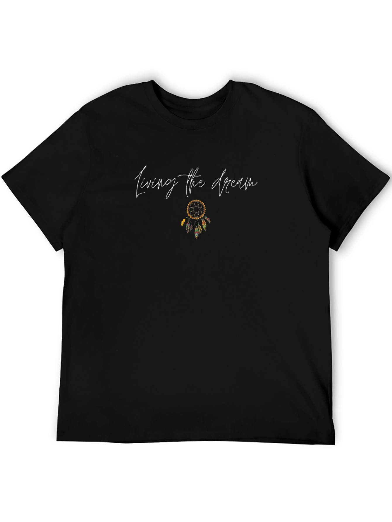 Living the Dream Black Graphic T-Shirt