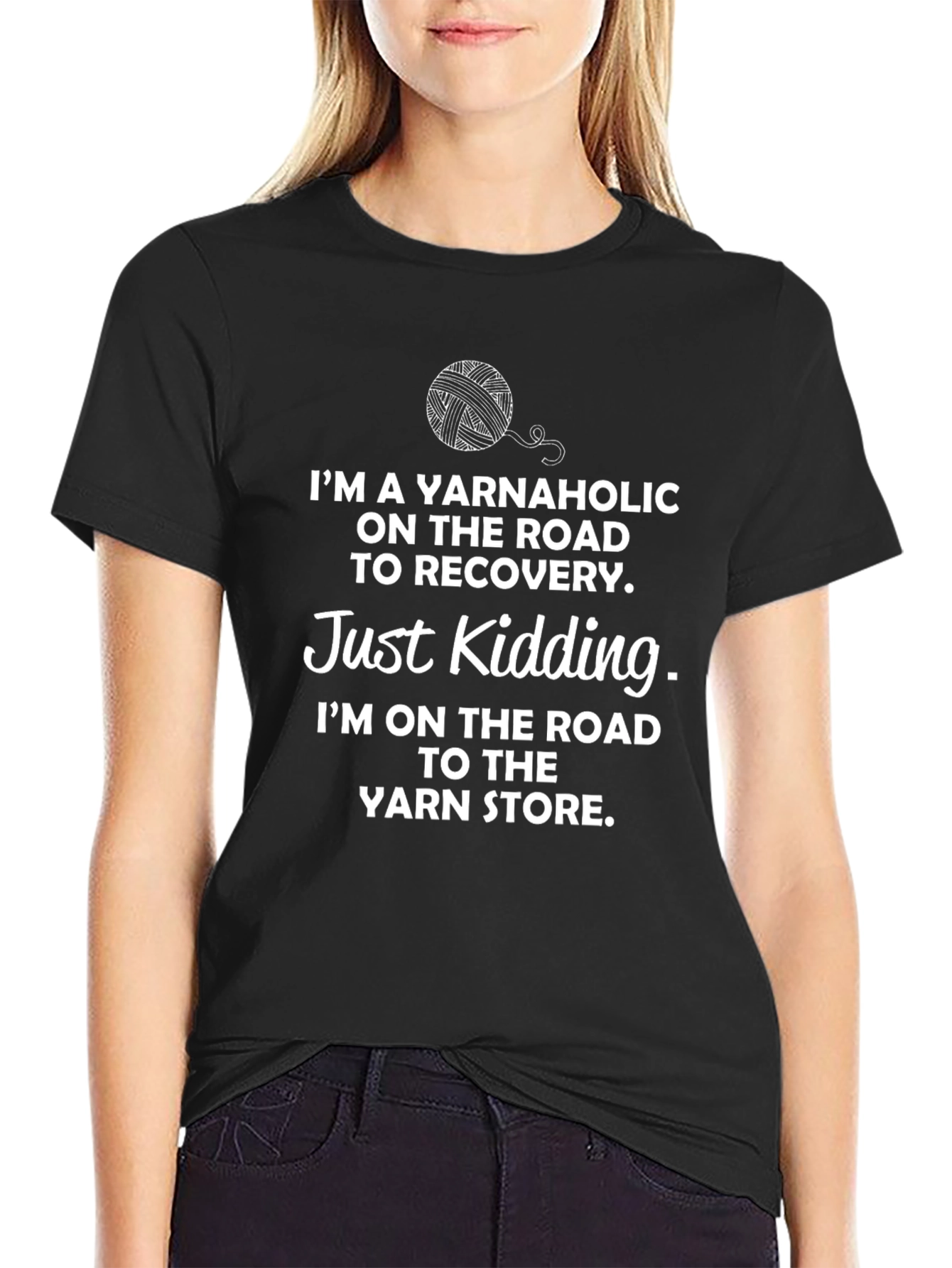 Yarnaholic T-Shirt - Knitting Humor Apparel