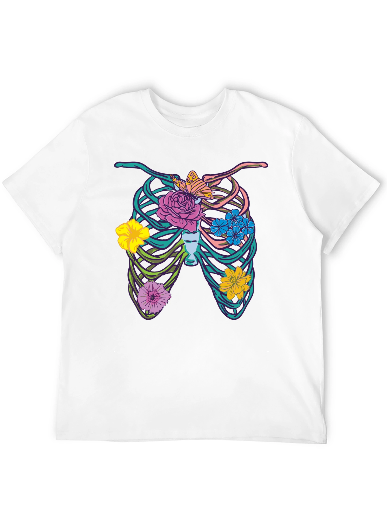 Floral Rib Cage Graphic Tee