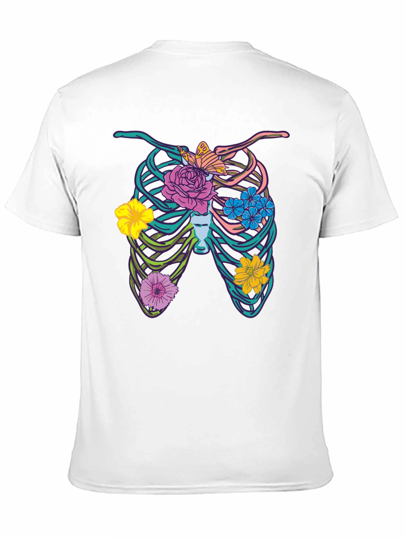 Floral Rib Cage Graphic Tee