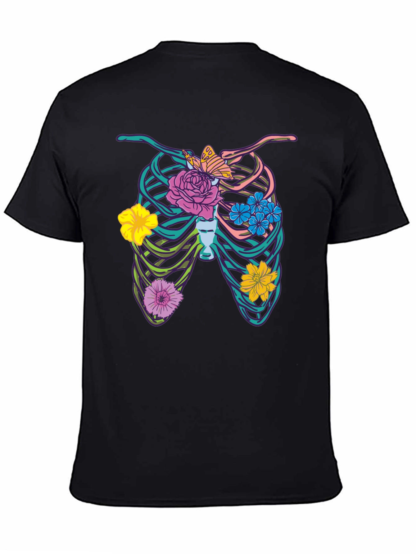 Floral Rib Cage Graphic Tee