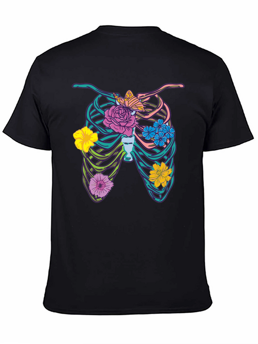 Floral Rib Cage Graphic Tee