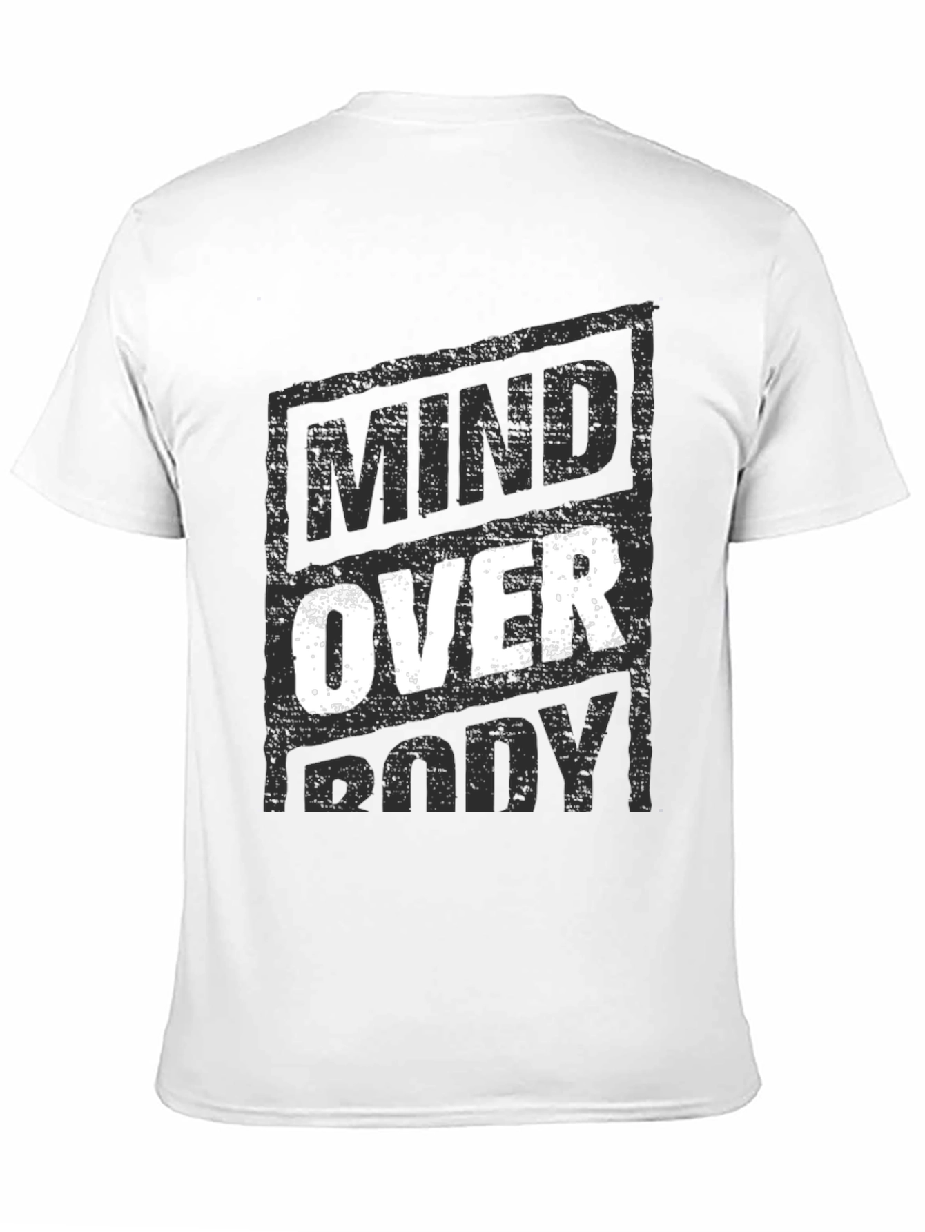 Mind Over Body Graphic T-Shirt - Motivational Design