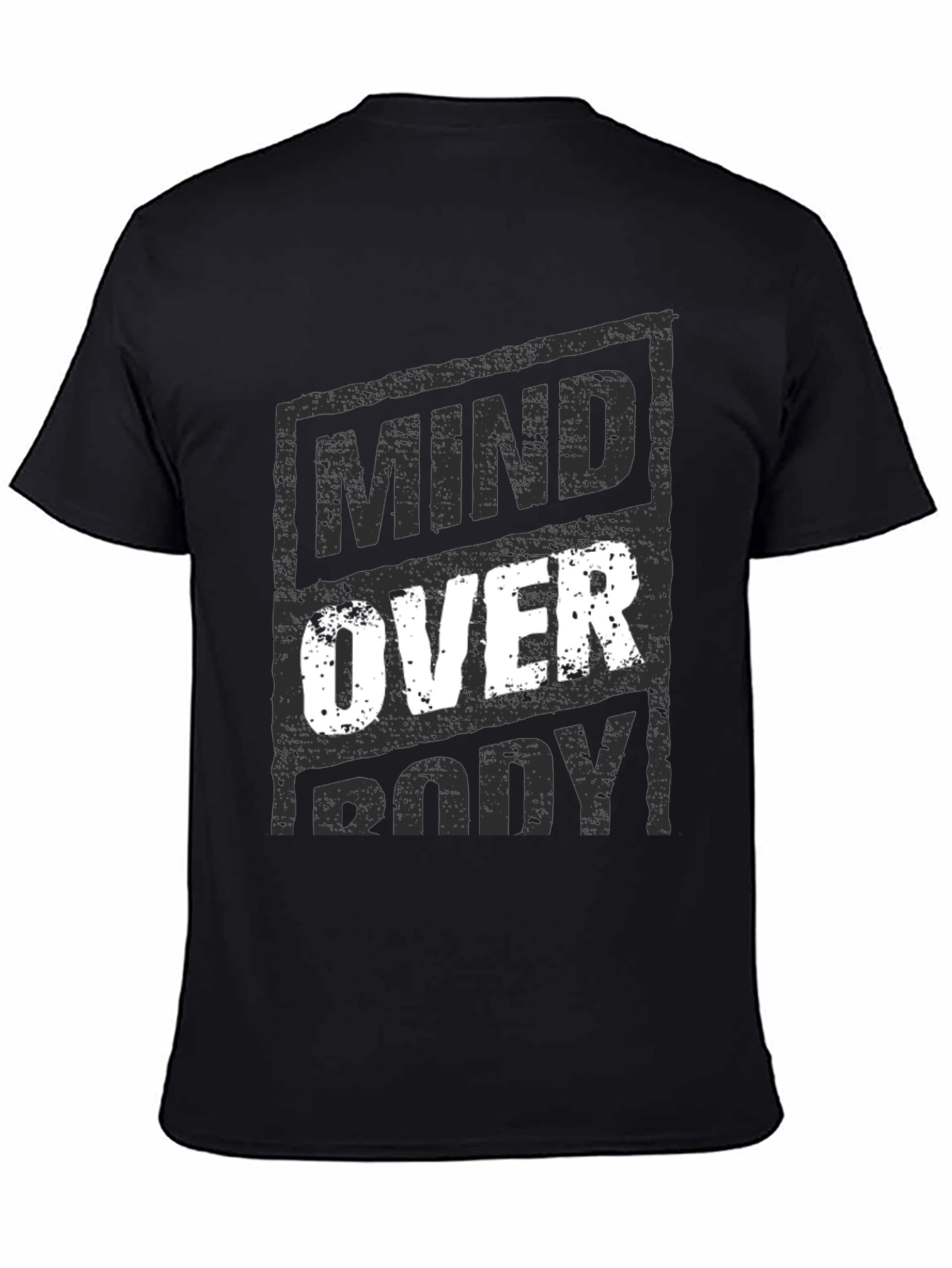 Mind Over Body Graphic T-Shirt - Motivational Design