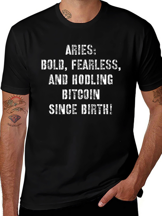 Aries Bitcoin Hodler T-Shirt