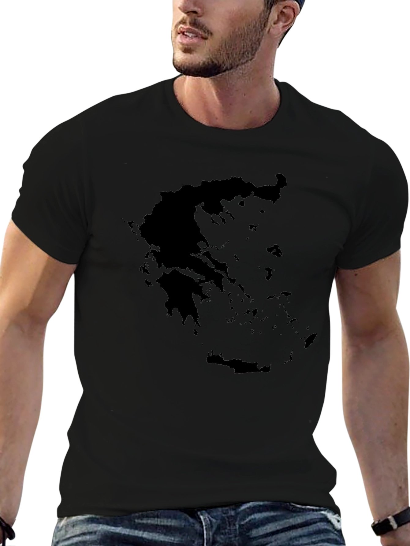 Greece Map Graphic T-Shirt
