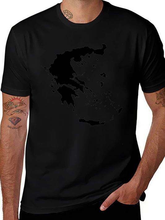 Greece Map Graphic T-Shirt