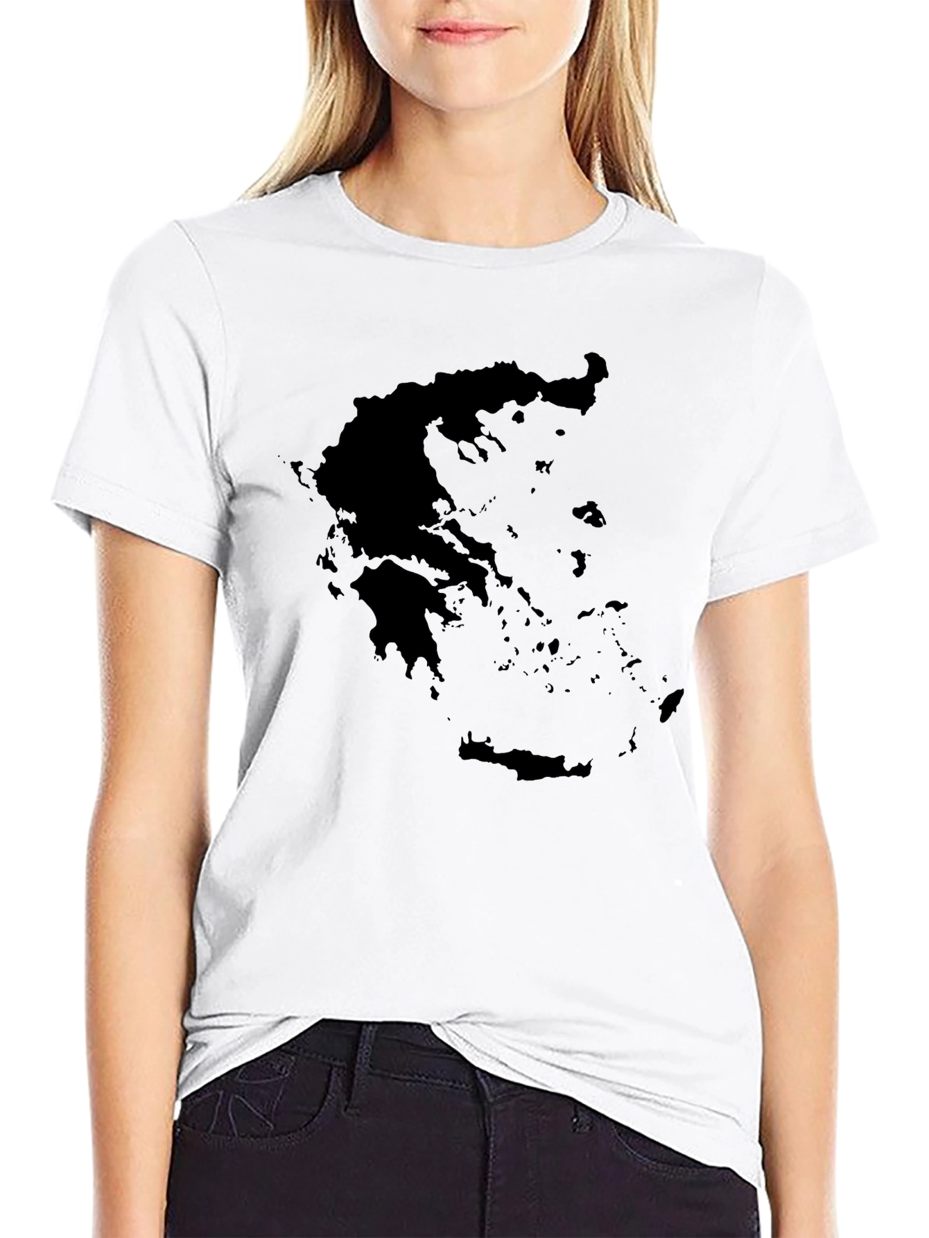 Greece Map Graphic T-Shirt