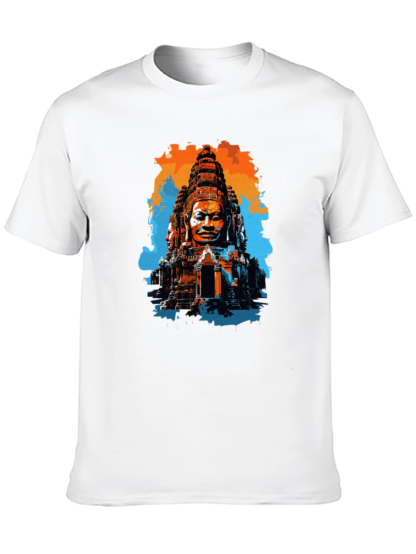 Bayon Temple T-Shirt Angkor Wat Cambodia Black