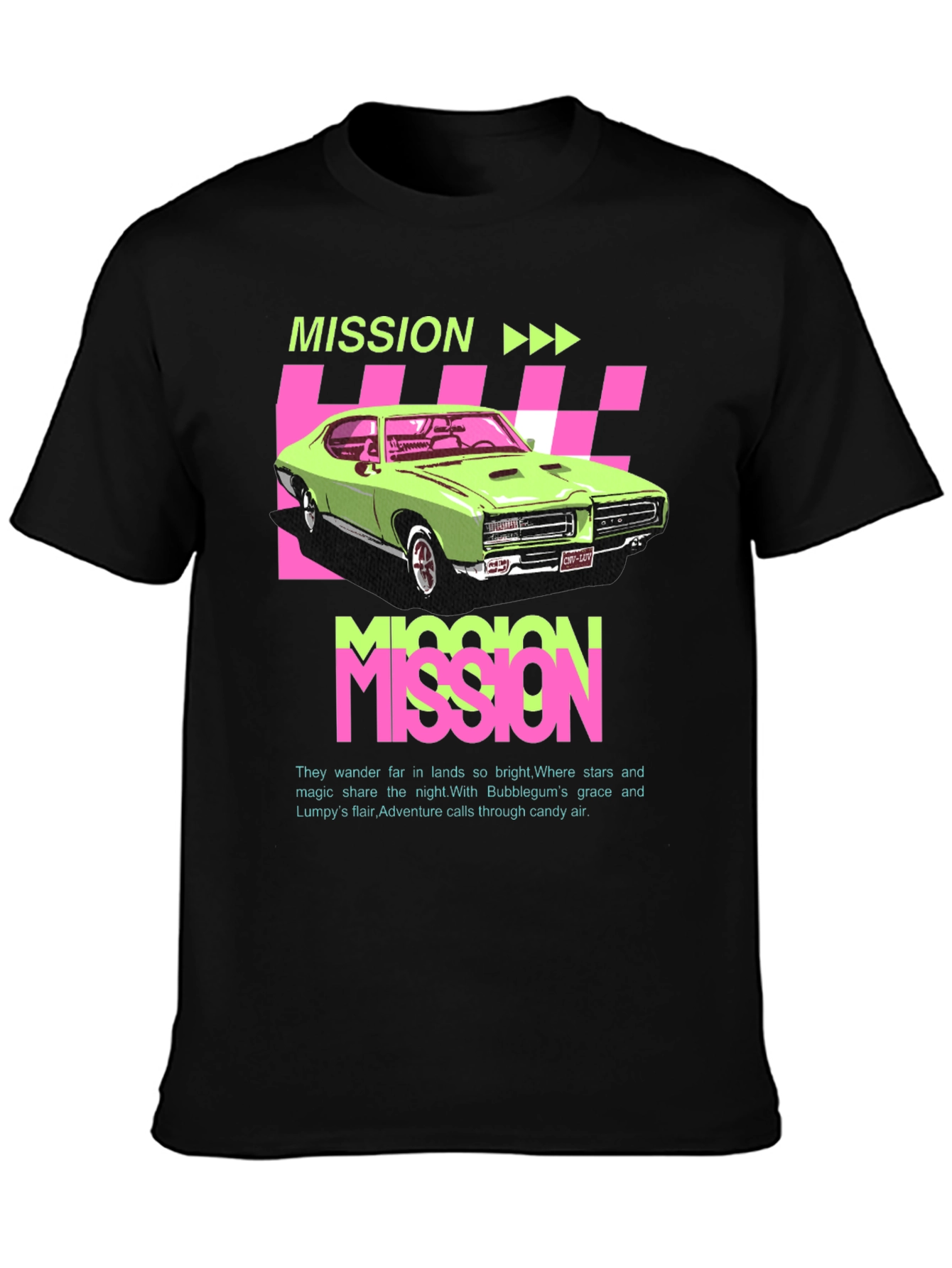 Mission Car Graphic T-Shirt