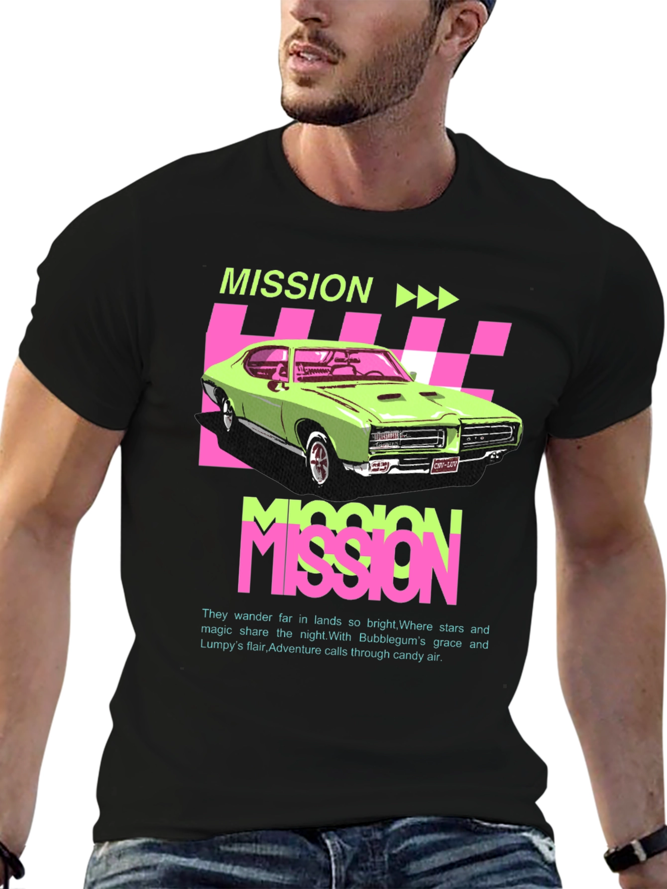 Mission Car Graphic T-Shirt