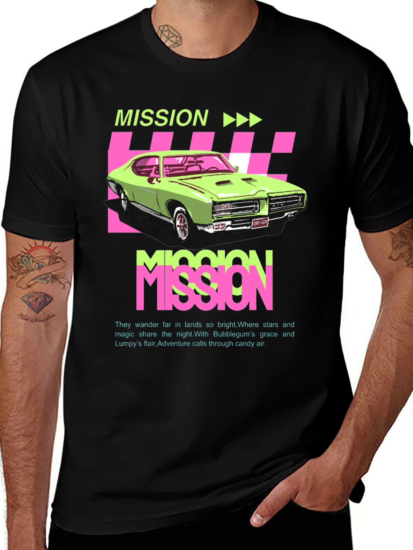 Mission Car Graphic T-Shirt