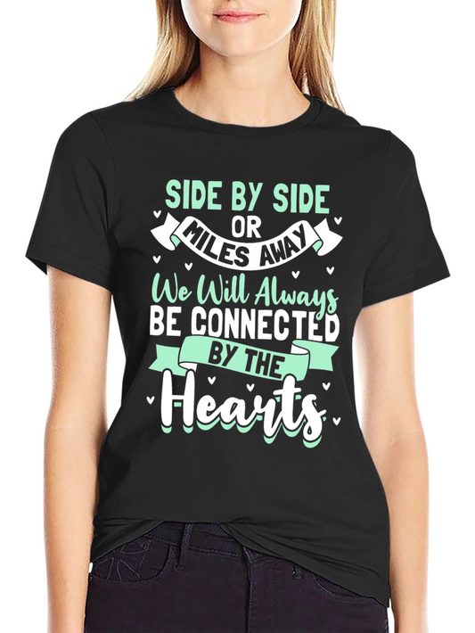 Connected Hearts T-Shirt - Long Distance Friendship Tee