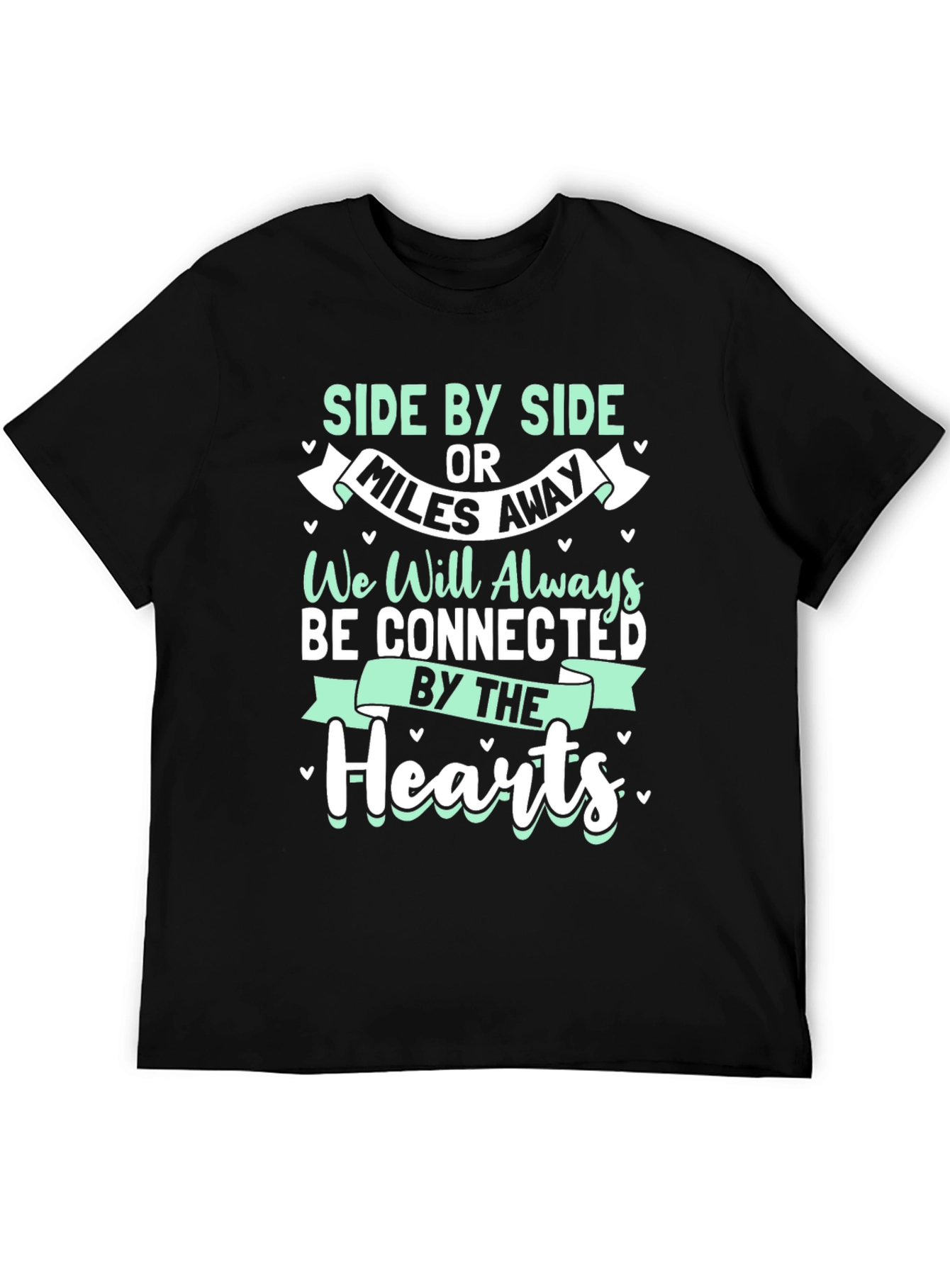 Connected Hearts T-Shirt - Long Distance Friendship Tee