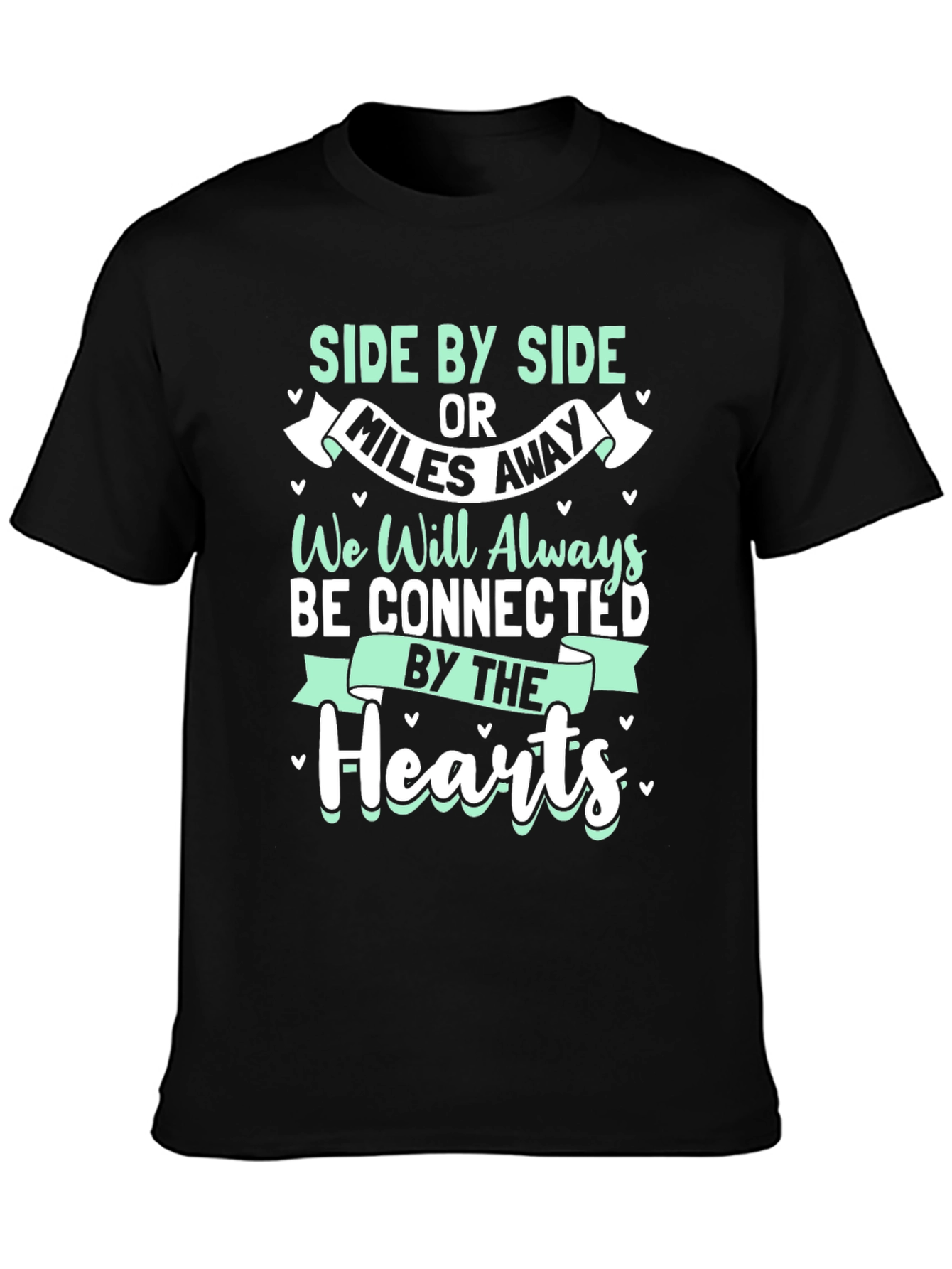 Connected Hearts T-Shirt - Long Distance Friendship Tee