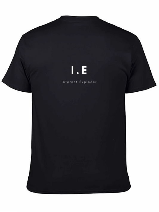 I.E. Internet Exploder Black T-Shirt