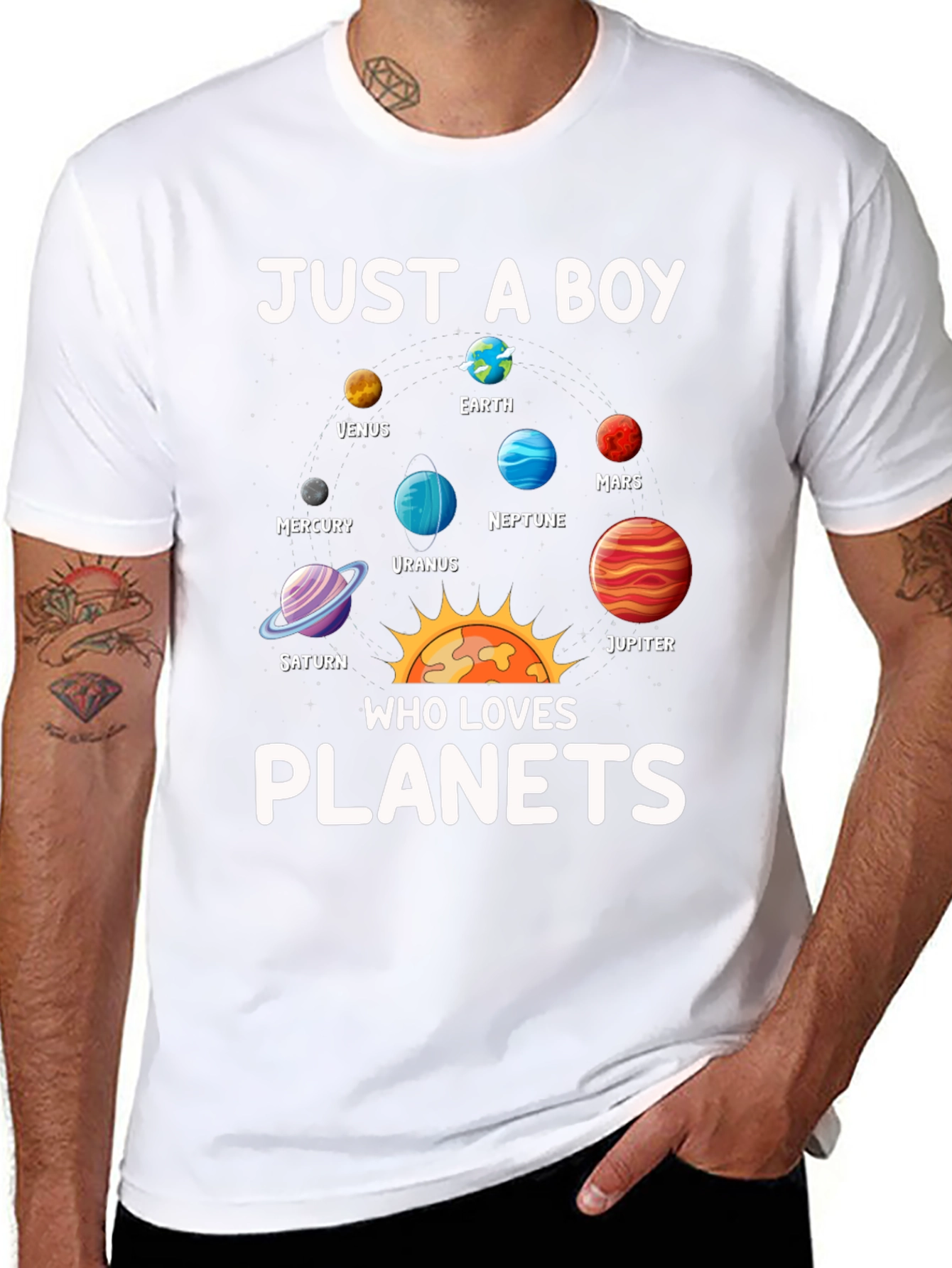 Boys Planets T-Shirt - Space Lover Tee