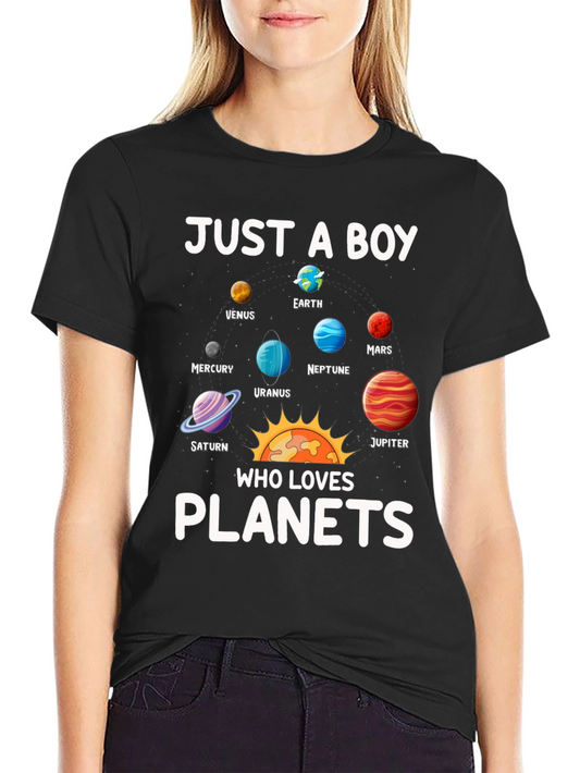 Boys Planets T-Shirt - Space Lover Tee
