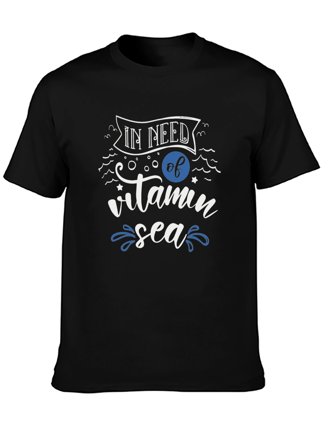 Vitamin Sea Black Graphic Tee