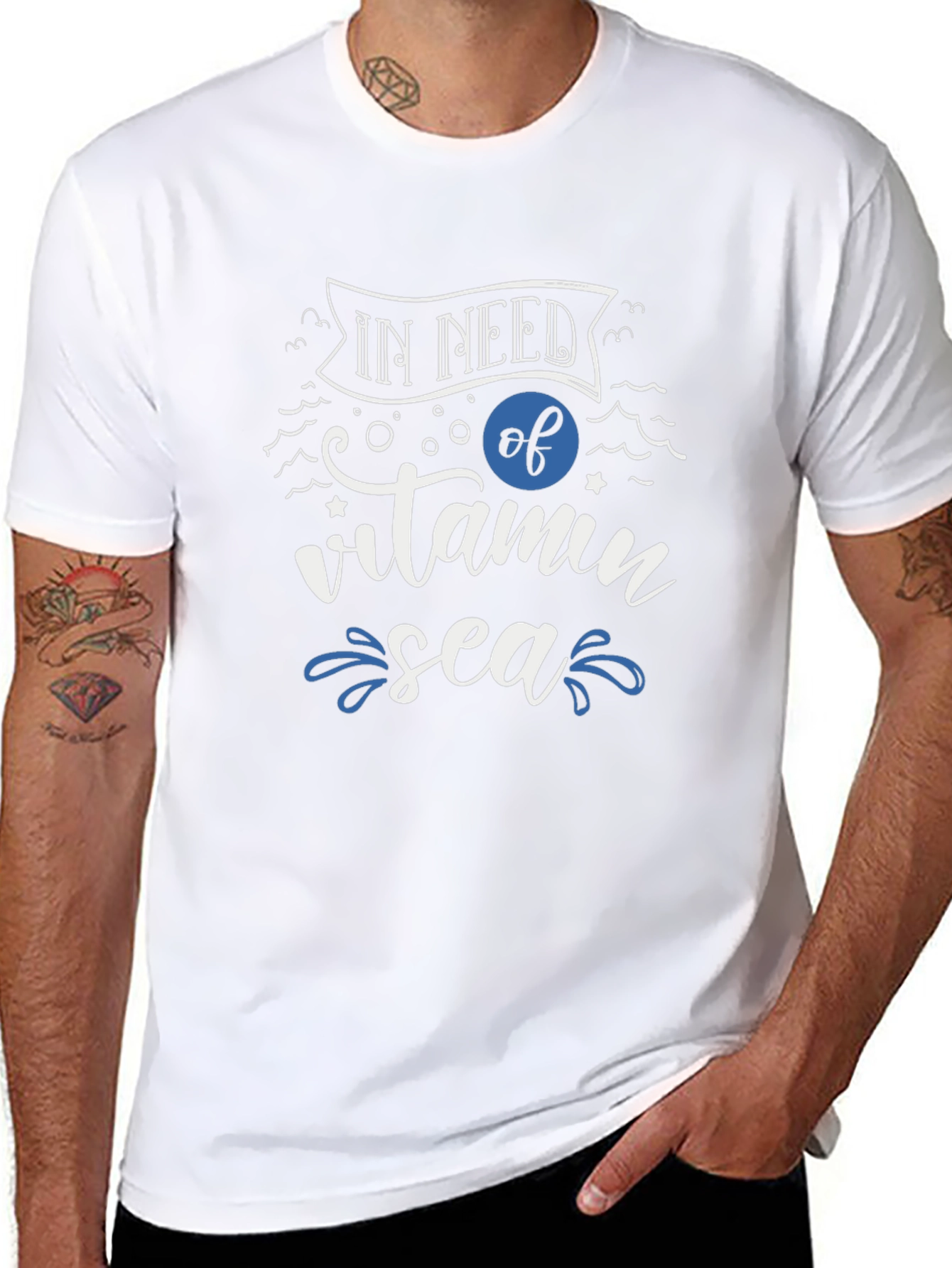 Vitamin Sea Black Graphic Tee