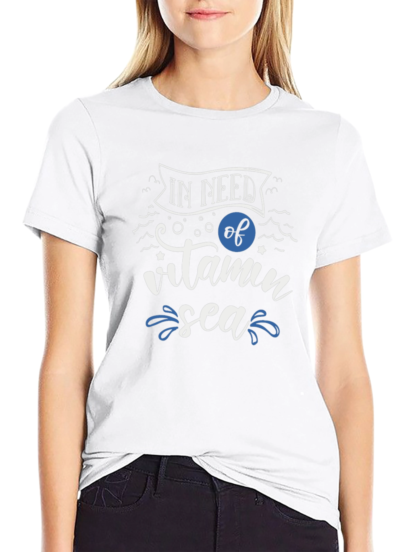 Vitamin Sea Black Graphic Tee