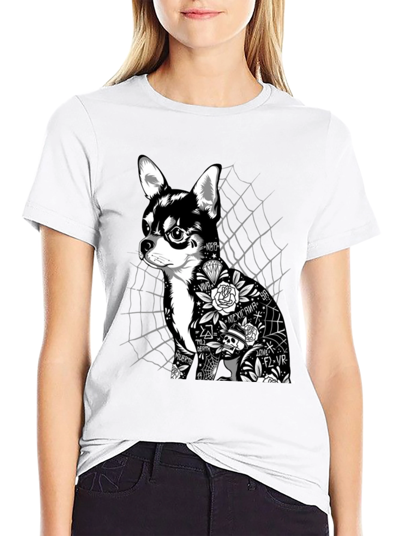 Tattoo Chihuahua Graphic Tee - Unisex