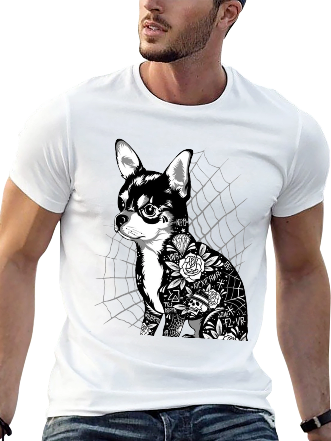 Tattoo Chihuahua Graphic Tee - Unisex