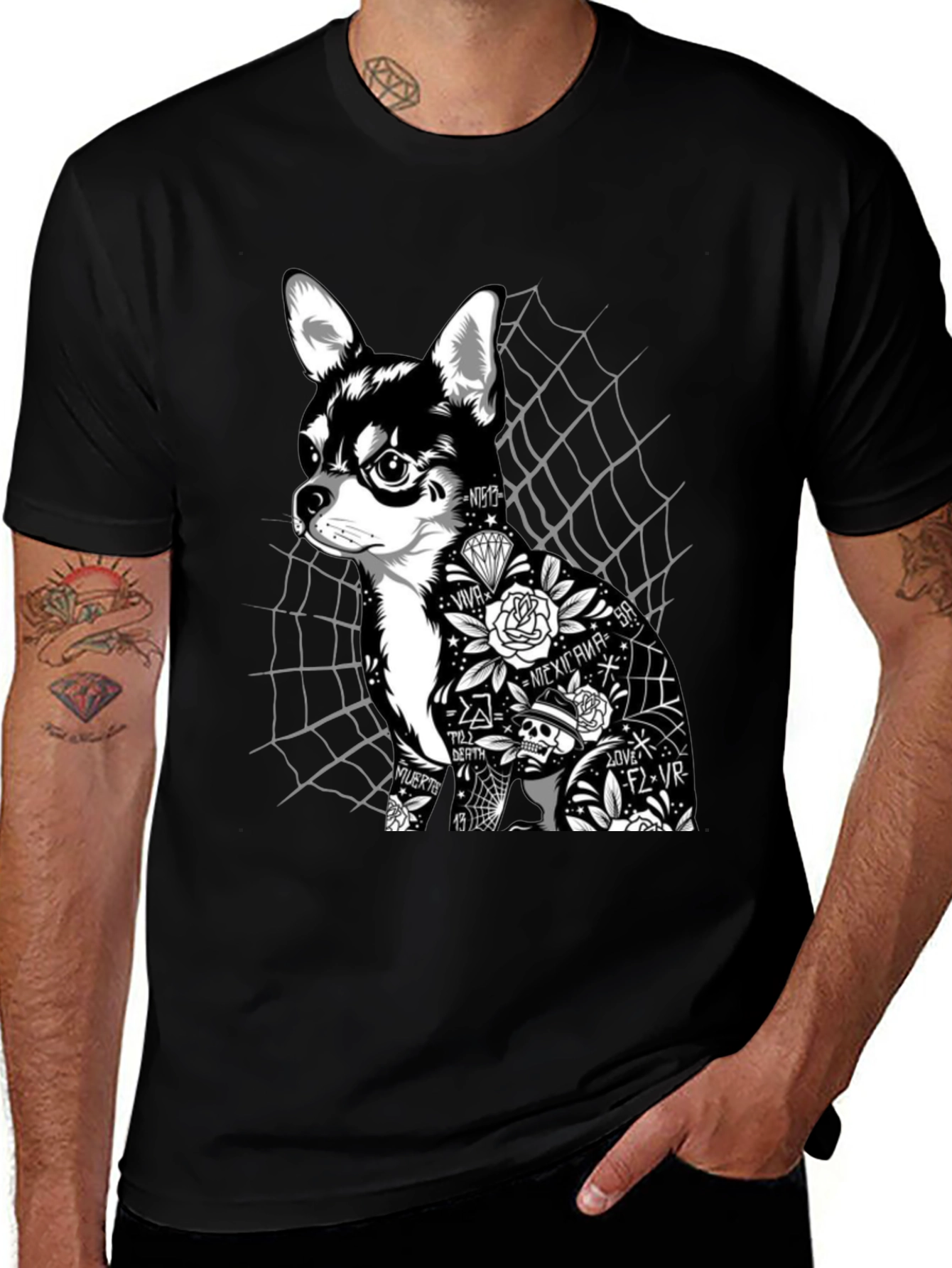 Tattoo Chihuahua Graphic Tee - Unisex