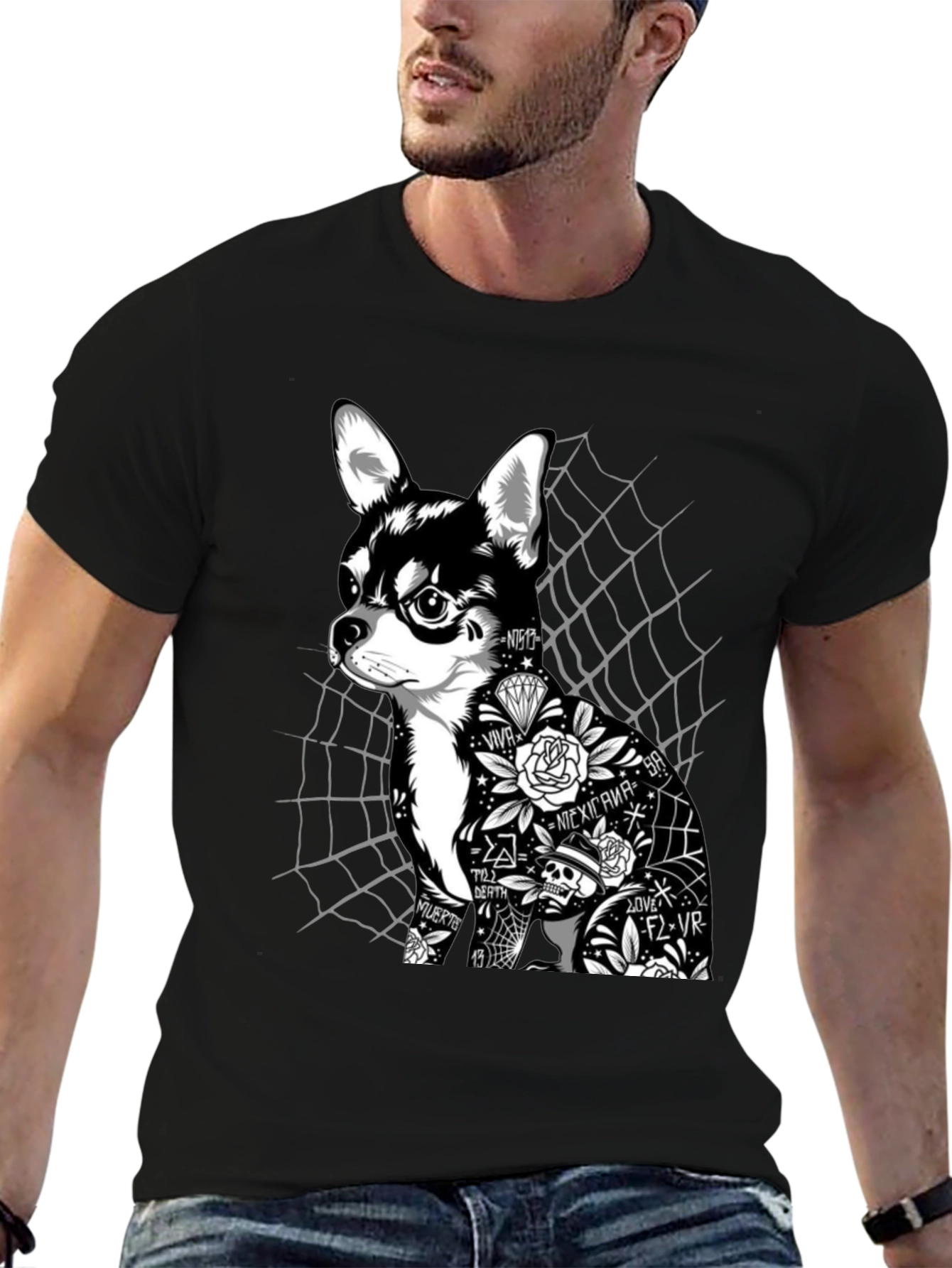 Tattoo Chihuahua Graphic Tee - Unisex
