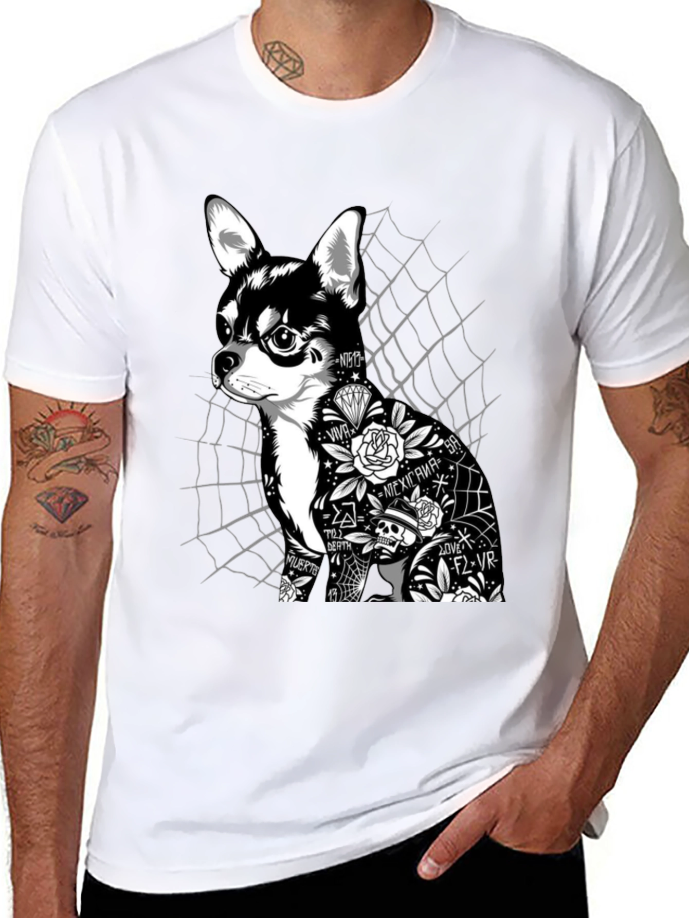 Tattoo Chihuahua Graphic Tee - Unisex