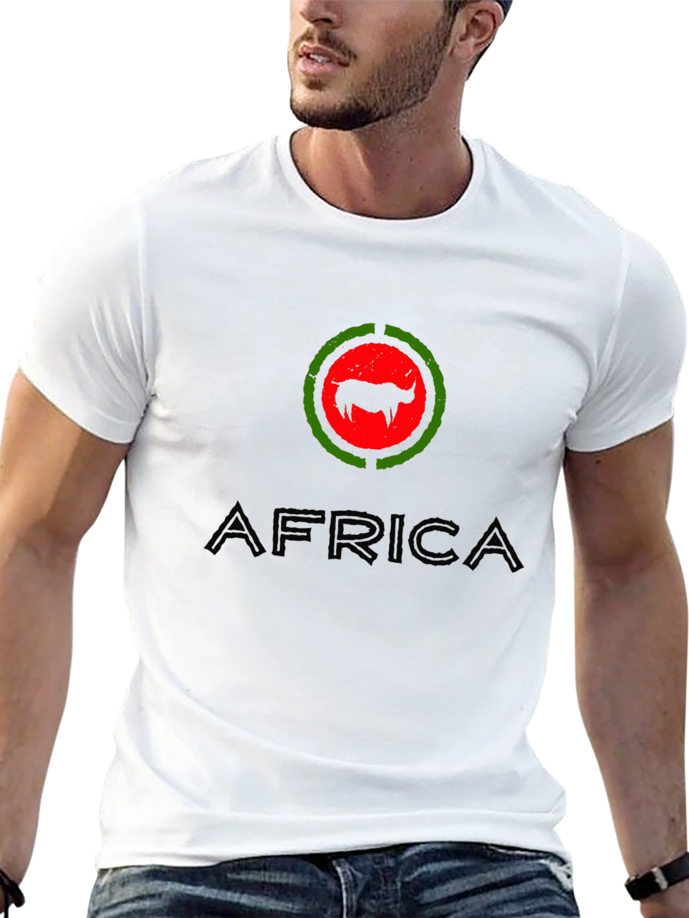 Africa Buffalo Graphic T-Shirt - Black